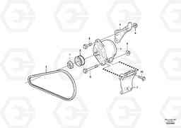 103995 Alternator with assembling details A30E, Volvo Construction Equipment