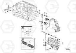 41116 Fuel pipes, fuel pump L45F, Volvo Construction Equipment