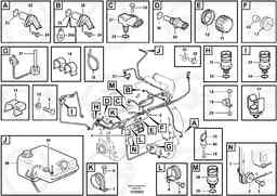 100128 Cable harness, engine ECU A25E, Volvo Construction Equipment