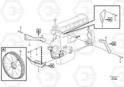 49426 Cooling fan mounting EC700BHR HIGH REACH DEMOLITION, Volvo Construction Equipment