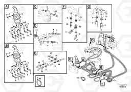 96057 Servo system, control valve to remote control valve EW180C, Volvo Construction Equipment