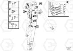 34247 Boom and grease piping EW180C, Volvo Construction Equipment