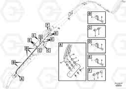 1775 Boom and grease piping EW180C, Volvo Construction Equipment