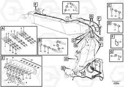 65677 Boom and grease piping EW180C, Volvo Construction Equipment