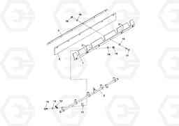 79989 Spray System Scraper Assembly DD29/DD30/DD31HF/DD38HF S/N 197592 -, Volvo Construction Equipment