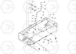 57993 Rear frame Assembly DD112HF/DD118HF/HA/HFA S/N 197518 -, Volvo Construction Equipment