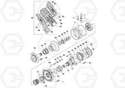 100788 Front Drum Drive Motor DD70/DD70HF S/N 197522 -, Volvo Construction Equipment