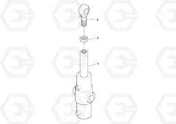59063 Slope Cylinder Assembly OMNI 318 SCREED PF6110, PF6160, PF6170, Volvo Construction Equipment