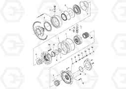 25518 Rear Drive Motor DD132HF/DD138HF/HA/HFA S/N 197527-, Volvo Construction Equipment