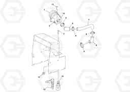 70984 Air cleaner installation SD100C S/N 198060 -, Volvo Construction Equipment