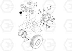 106398 Axle And Wheel Installation SD100C S/N 198060 -, Volvo Construction Equipment