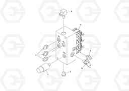 67102 Brake Shunt Three-section Valve Assembly SD122 S/N 195942 -, Volvo Construction Equipment