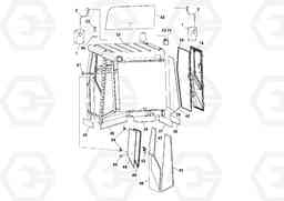 77929 Cab Assembly SD70D/SD70F/SD77DX/SD77F S/N 197387-, Volvo Construction Equipment