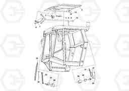 62587 Cab Assembly SD100D/100F/SD105DX/105F S/N 197389 -, Volvo Construction Equipment