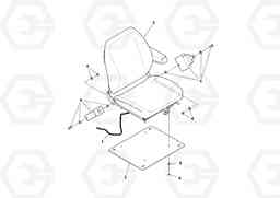 77205 Seat Assembly SD25D/SD25F S/N 197379 -, Volvo Construction Equipment