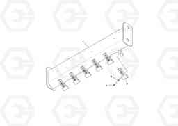 84745 Bolt-on Shell Scraper Assembly SD70D/SD70F/SD77DX/SD77F S/N 197387-, Volvo Construction Equipment