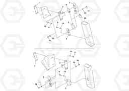 86083 Hood lock installation SD70D/SD70F/SD77DX/SD77F S/N 197387-, Volvo Construction Equipment