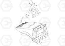 88915 Hood lock installation SD70D/SD70F/SD77DX/SD77F S/N 197387-, Volvo Construction Equipment