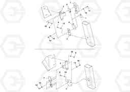 82670 ROPS/hood Bracket Installation SD70D/SD70F/SD77DX/SD77F S/N 197387-, Volvo Construction Equipment