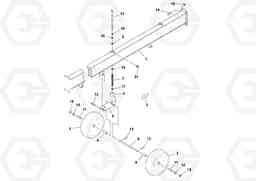 98266 10' Beam W/wheels PF6160/PF6170, Volvo Construction Equipment