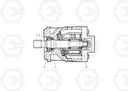 7303 Drive Motor PF6110 S/N 197474 -, Volvo Construction Equipment