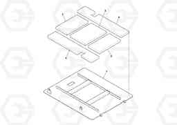 50241 Flat Deck Door Assembly PF6110 S/N 197474 -, Volvo Construction Equipment