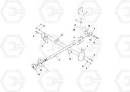 93644 Auger Shaft Assembly PF6160/PF6170, Volvo Construction Equipment