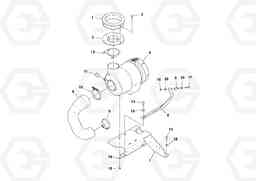 87666 Air cleaner installation PF6160/PF6170, Volvo Construction Equipment