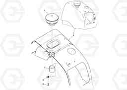 58726 Air Pre-cleaner Installation SD45D/SD45F S/N 197409 -, Volvo Construction Equipment