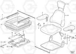 85583 Driver's seat L25B TYPE 175, S/N 0500 - TYPE 176, S/N 0001 -, Volvo Construction Equipment