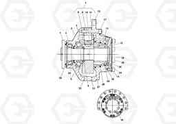 95381 Conveyor Drive Motor RW100A S/N 196960 -, Volvo Construction Equipment