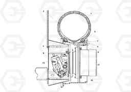 74195 Traction Wheel Arrangement PF161 S/N 197506 -, Volvo Construction Equipment