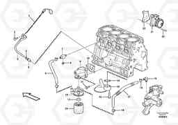 65039 Lubricating oil system MC70B S/N 71000 -, Volvo Construction Equipment