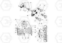 57105 Pump Drive Transmission Assembly RW195D S/N 197517-, Volvo Construction Equipment