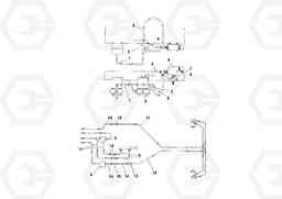 55806 Broom Attachment Hydraulic Arrangement RW195D S/N 197517-, Volvo Construction Equipment