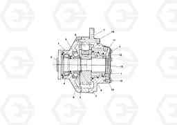 59344 Conveyor Drive Motor RW195D S/N 197517-, Volvo Construction Equipment