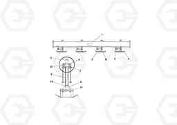 86434 Floating Beam Assemblies AGS 7.5 ATT. BLAW KONTROL II PF161, PF2181, PF4410, Volvo Construction Equipment