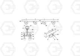 90822 Wheeled Beam AGS 7.5 ATT. BLAW KONTROL II PF161, PF2181, PF4410, Volvo Construction Equipment