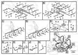 62758 Servo system, control valve to remote control valve EC55C S/N 110001- / 120001-, Volvo Construction Equipment