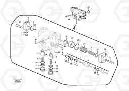 67124 Working hydraulic, dipper arm rupture valve mount. ECR305C, Volvo Construction Equipment