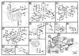 96475 Servo system, control valve to solenoid valve EC700B, Volvo Construction Equipment