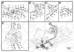 41987 Servo system, control valve to remote control valve EC360C S/N 115001-, Volvo Construction Equipment