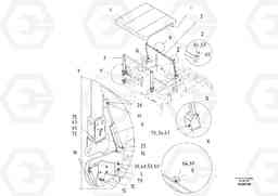 51230 Weather Roof, Canopy ABG8820/ABG8820B ABG8820 S/N 21098-23354 ABG8820B S/N 23355-, Volvo Construction Equipment