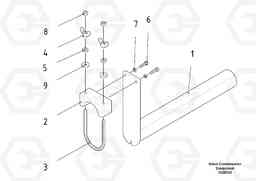 42311 Tool holder ABG7820/ABG7820B ABG7820 S/N 21064-23058 ABG7820B S/N 23059 -, Volvo Construction Equipment