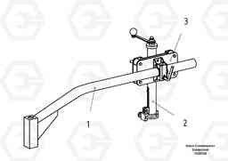 74433 Mechanical screed holder OMNI 1000 ATT. SCREEDS 3,0 - 9,0M PF6110, PF6160/6170, Volvo Construction Equipment