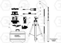 49098 Laser transmitter set ABG7820/ABG7820B ABG7820 S/N 21064-23058 ABG7820B S/N 23059 -, Volvo Construction Equipment