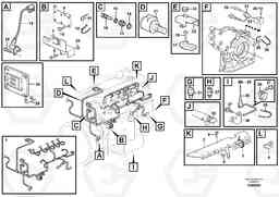 76045 Cable harness, engine ECR305C, Volvo Construction Equipment