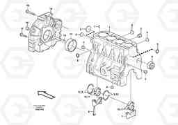 59488 Cylinder block MC110B S/N 71000 -, Volvo Construction Equipment