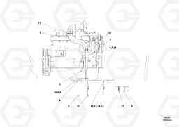 48798 Assembly and Mounting Exhaust Muffler SD150 S/N 0815001023 -, Volvo Construction Equipment