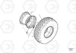 82381 Tire and Wheel Assembly SD110C/SD110, Volvo Construction Equipment